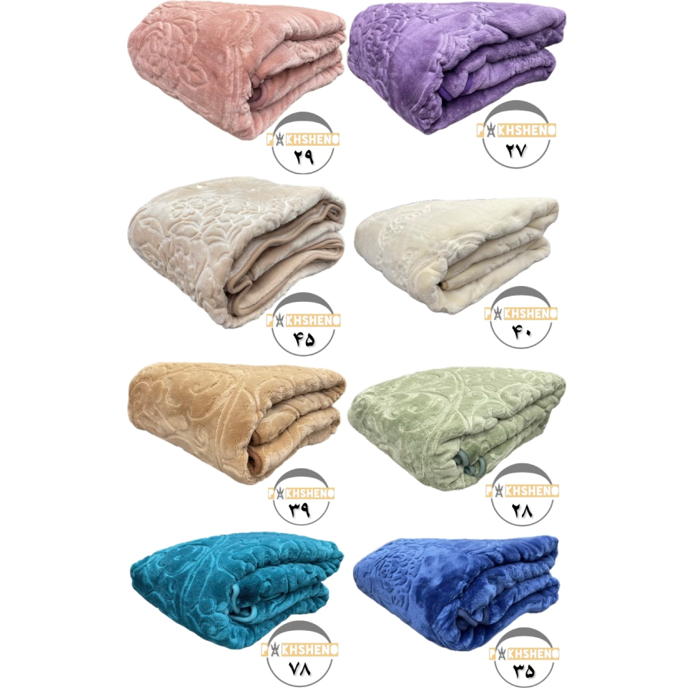 پتو گلبافت مدل آمبوس برجسته (10 عددی)